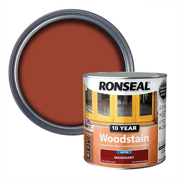 Ronseal 10 Year Woodstain - Mahogany 2.5L