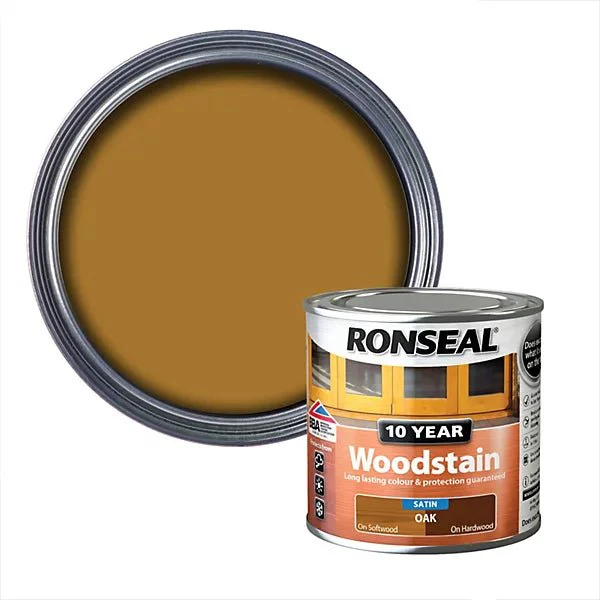 Ronseal 10 Year Woodstain - Oak 2.5L
