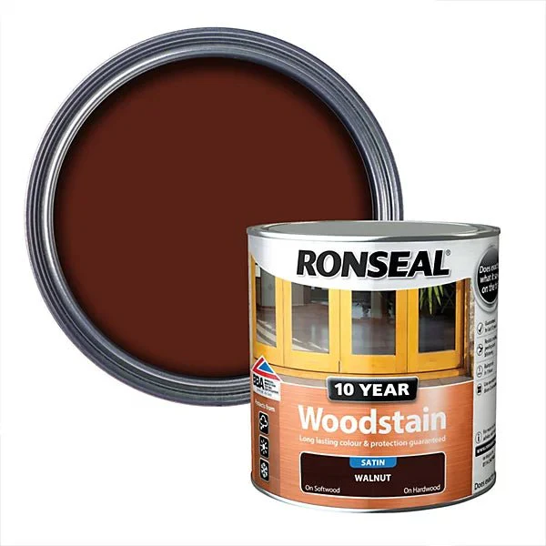 Ronseal 10 Year Woodstain - Walnut 250ml