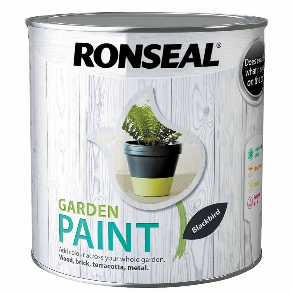 Ronseal Garden Paint Blackbird 2.5L