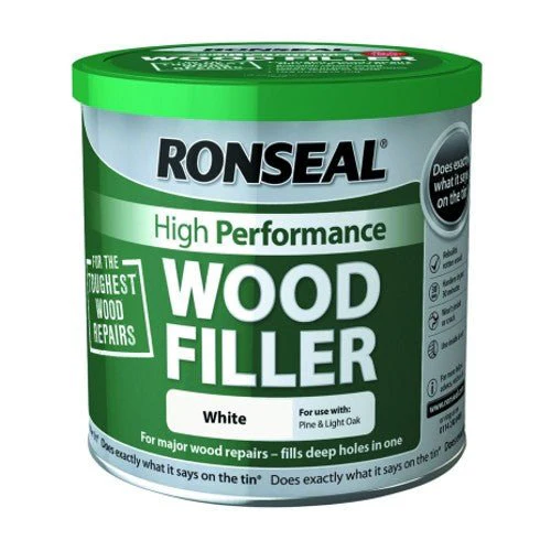 Ronseal High Performance Ready Mixed White Wood Filler 1kg