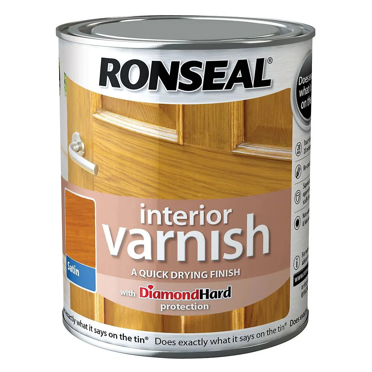 Ronseal Satin Interior Varnish - Antique Pine 750ML