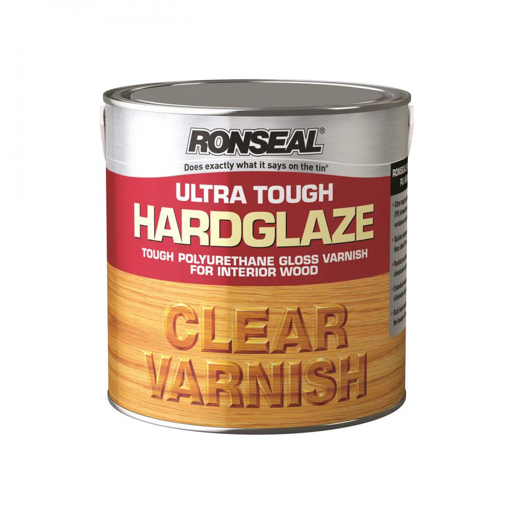 Ronseal Ultra Tough Varnish Gloss - 5 Litre Clear