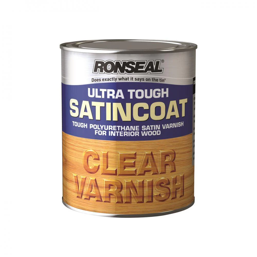 Ronseal Ultra Tough Varnish Satin - 250ml Clear