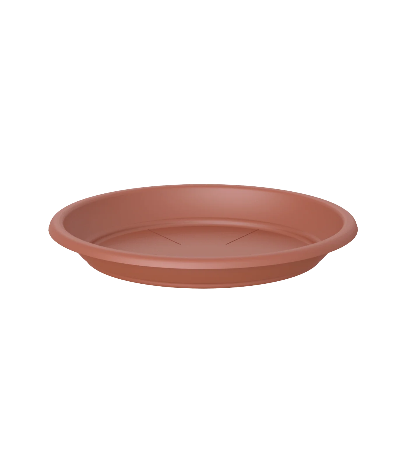 Round Plastic Saucer for Flowerpot 18cm Terracotta