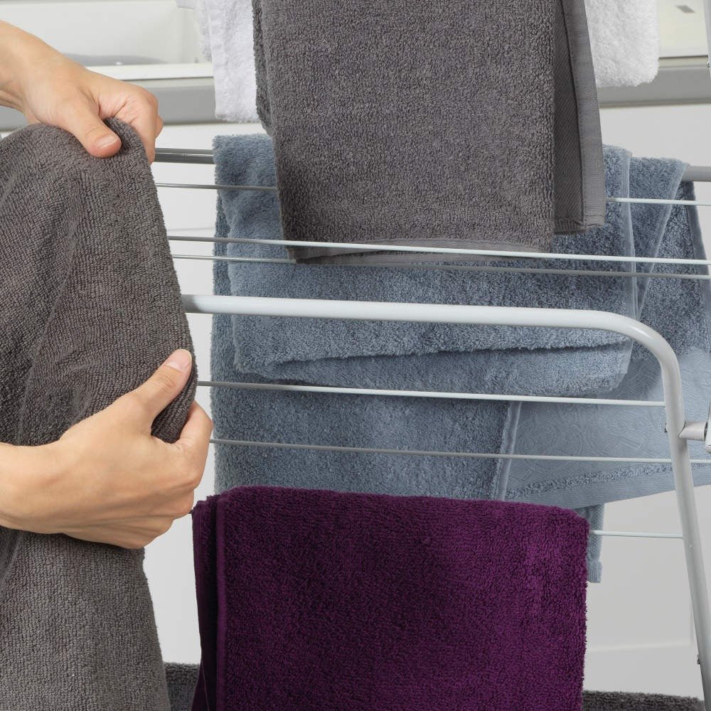 Russell Hobbs® 3 Tier Clothes Airer Pink/Grey - Image 4