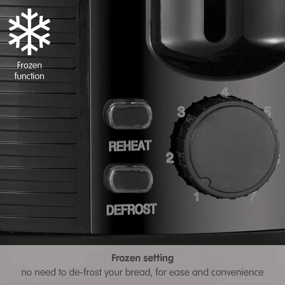 Russell Hobbs 2 Slice Groove Toaster - Black (26390) - Image 3