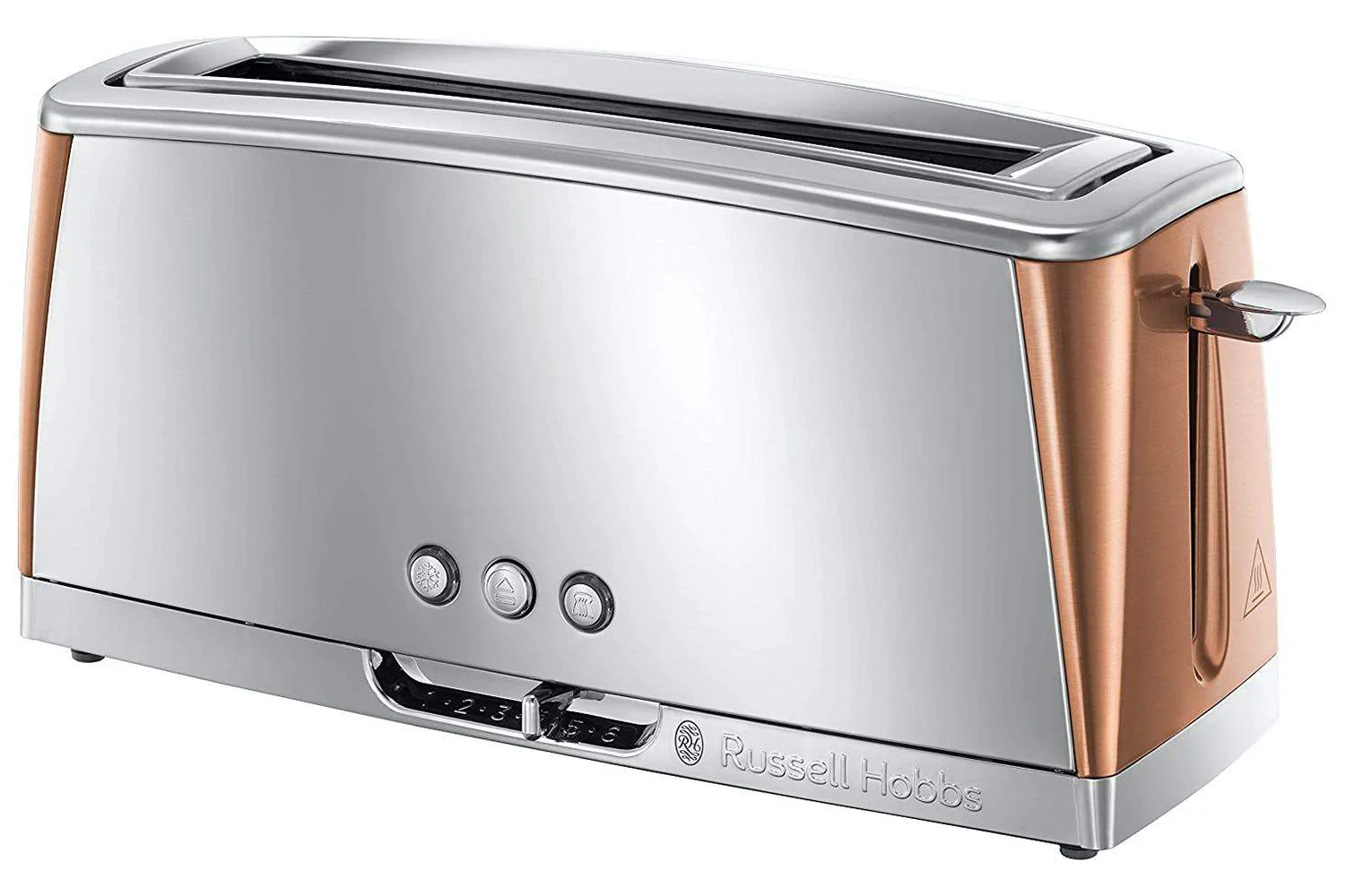 Russell Hobbs 24310 Luna Long Slot Wide Slot 2 Slice Toaster Copper/Steel