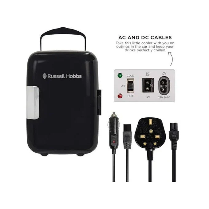Russell Hobbs 4L Portable Mini Cooler & Warmer Black RH4CLR1001B - Image 4