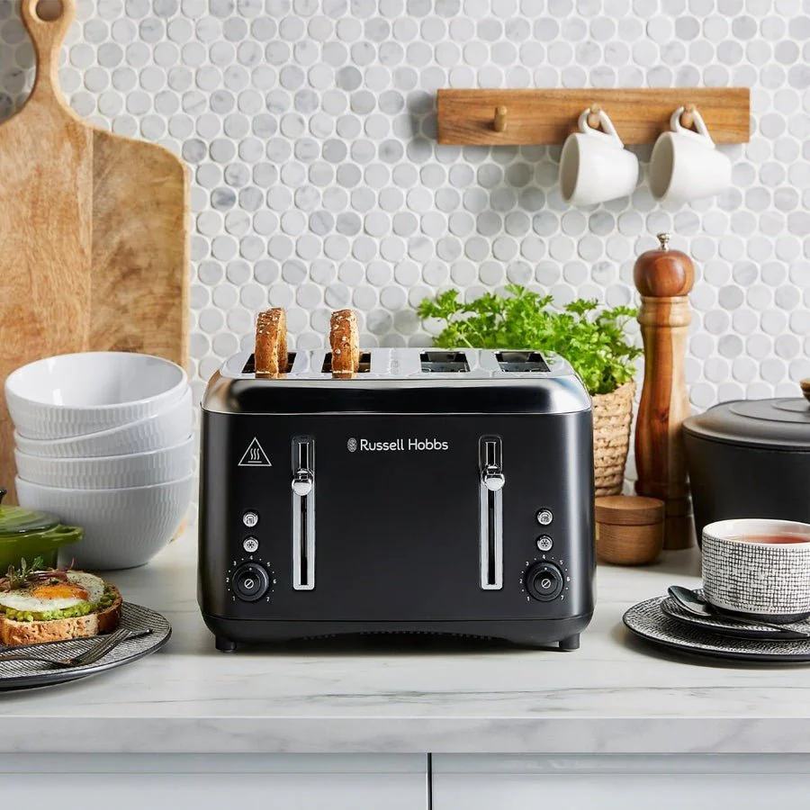 Russell Hobbs Addison 4 Slice Toaster – Black | 27740 - Image 4