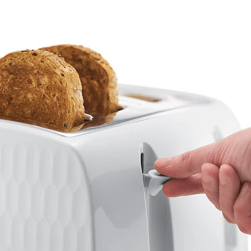 Russell Hobbs Honeycomb 4 Slice White Toaster 26070 - Image 3