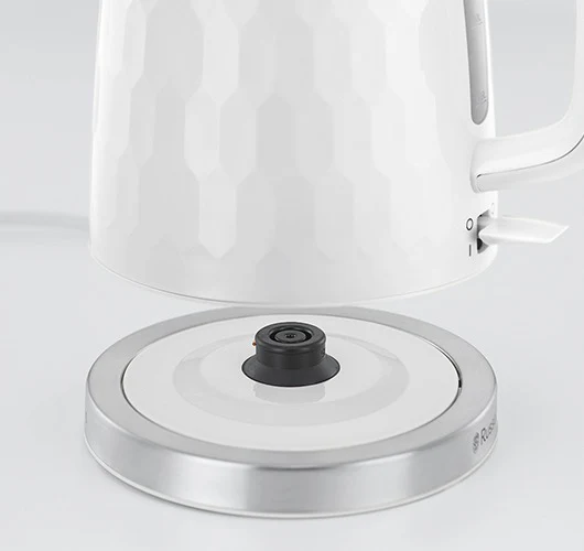 Russell Hobbs Honeycomb Kettle 1.7L White 26050 - Image 2