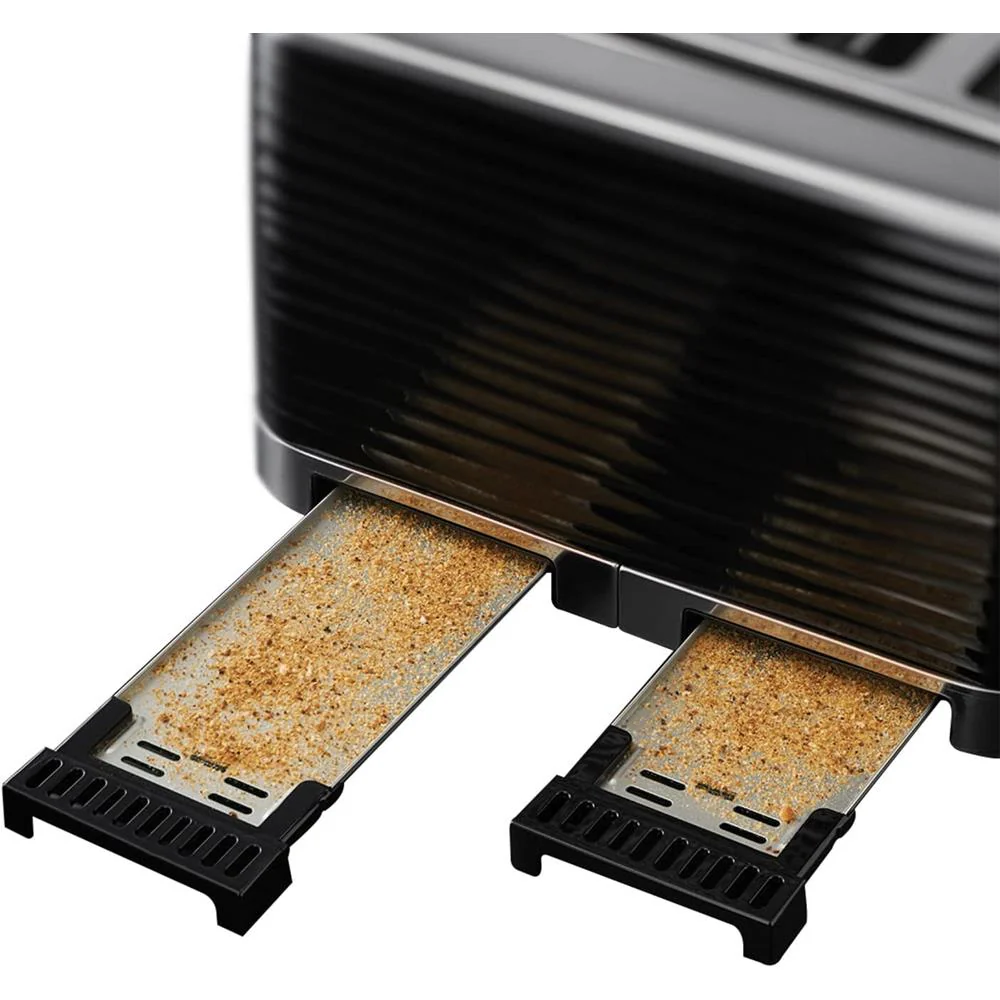 Russell Hobbs Inspire 4 Slice Toaster - Black | 24381 - Image 3