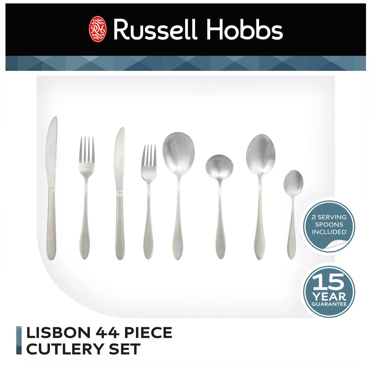 Russell Hobbs Lisbon 44 Piece Cutlery Set - Image 4