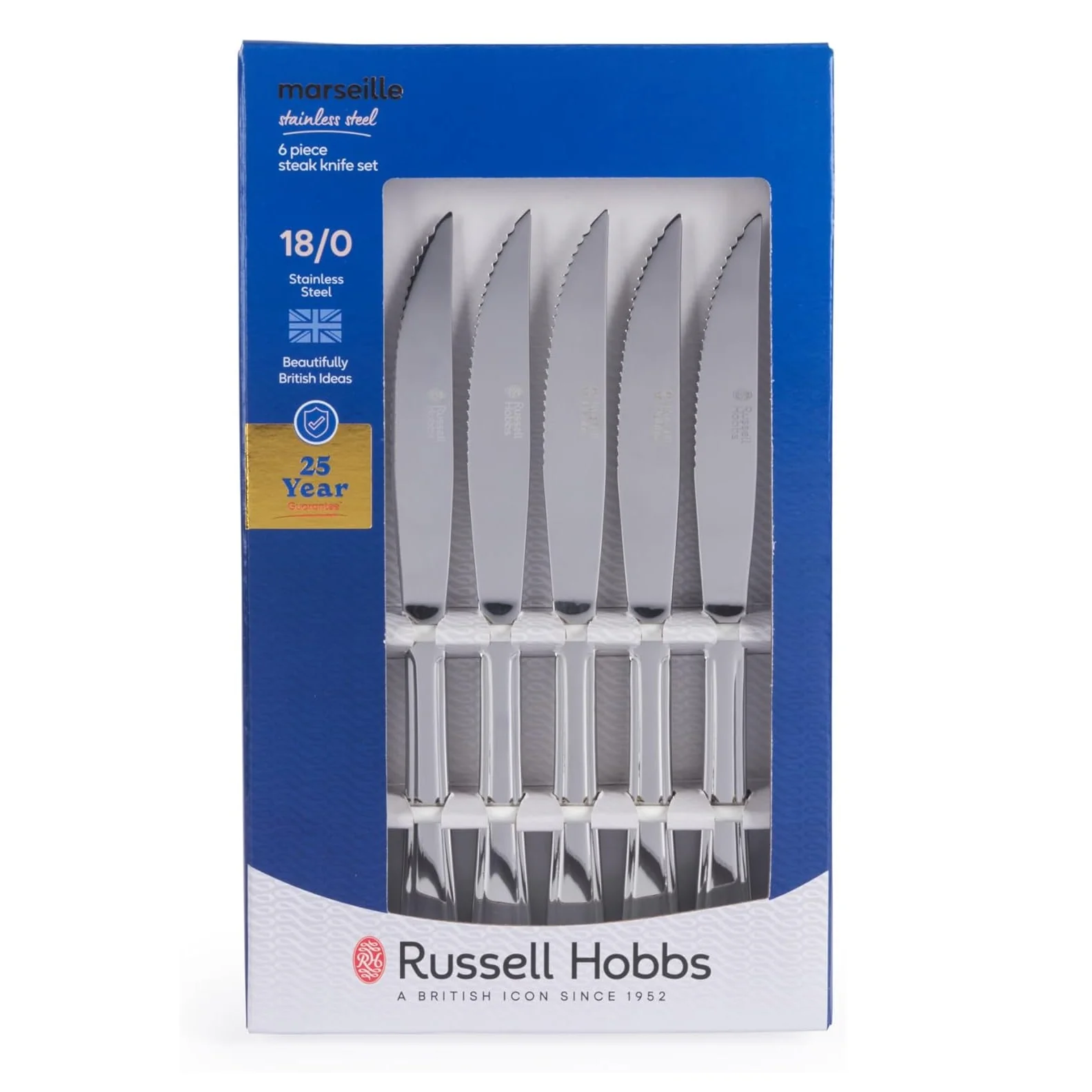 Russell Hobbs Marseille Steak Knife Set – 6 Piece - Image 2
