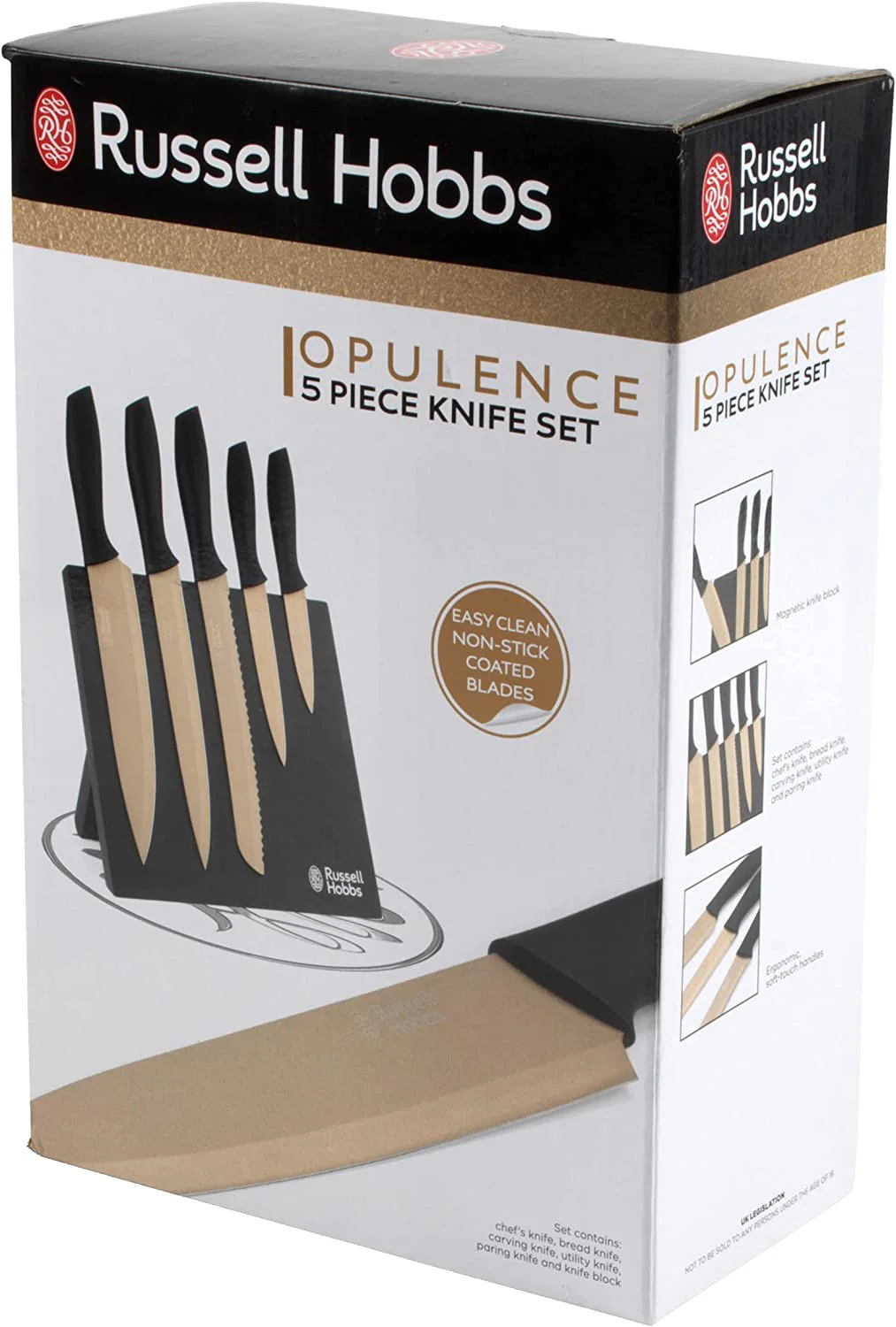 Russell Hobbs Opulence 5 Piece Knife Block - Image 4