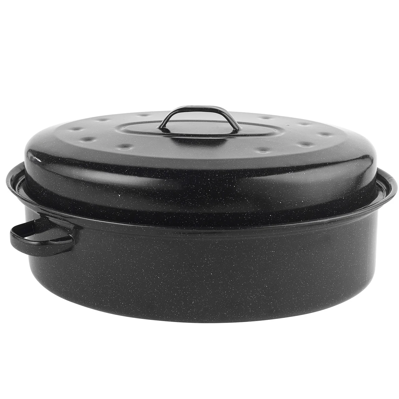 Russell Hobbs Self-Basting Vitreous Enamel Roaster and Lid 38cm - Image 3
