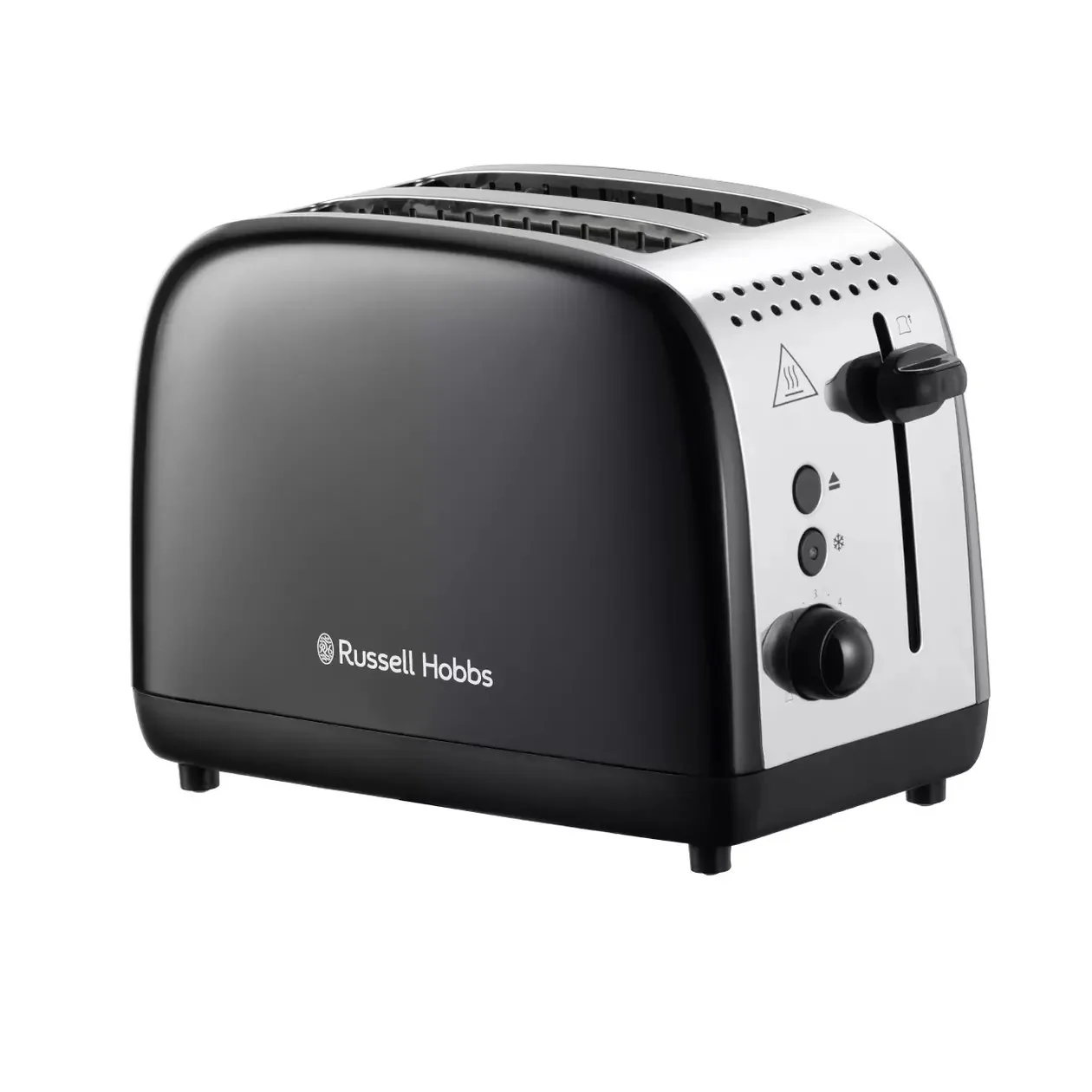 Russell Hobbs Stainless Steel 2 Slice Black Toaster 26550
