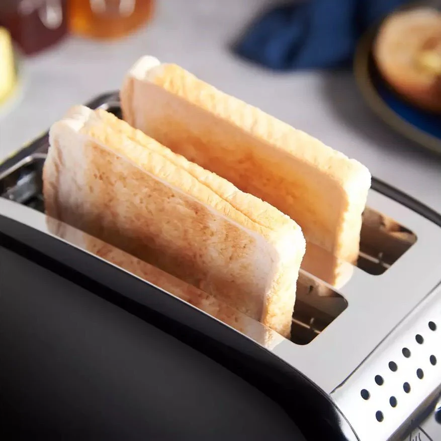 Russell Hobbs Stainless Steel 2 Slice Black Toaster 26550 - Image 3