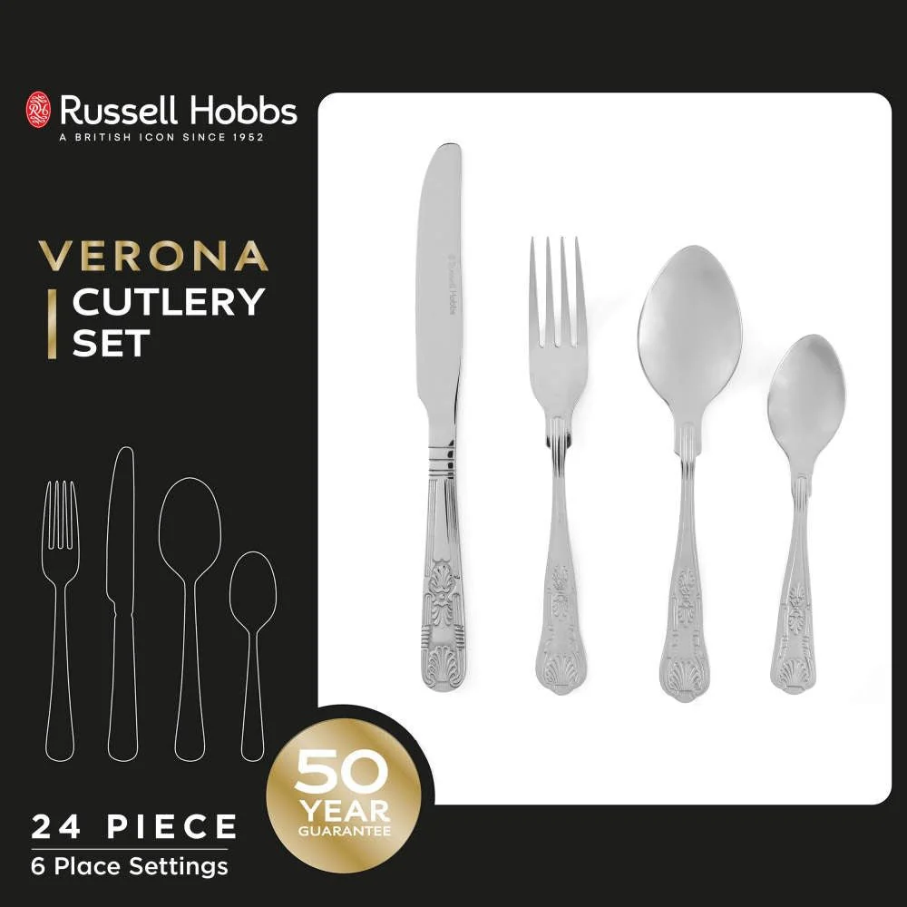 Russell Hobbs Verona 24-Piece Cutlery Set - Image 4