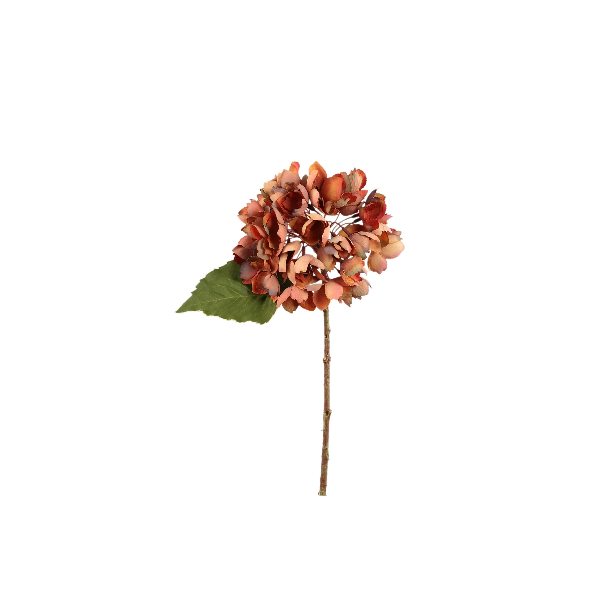 Rust Hydrangea Stem Artificial Flower