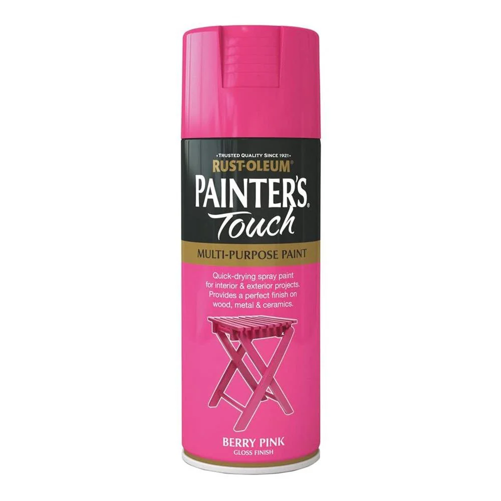 Rustoleum Painters Touch Multi-Purpose Spray Paint 400ml - Berry Pink