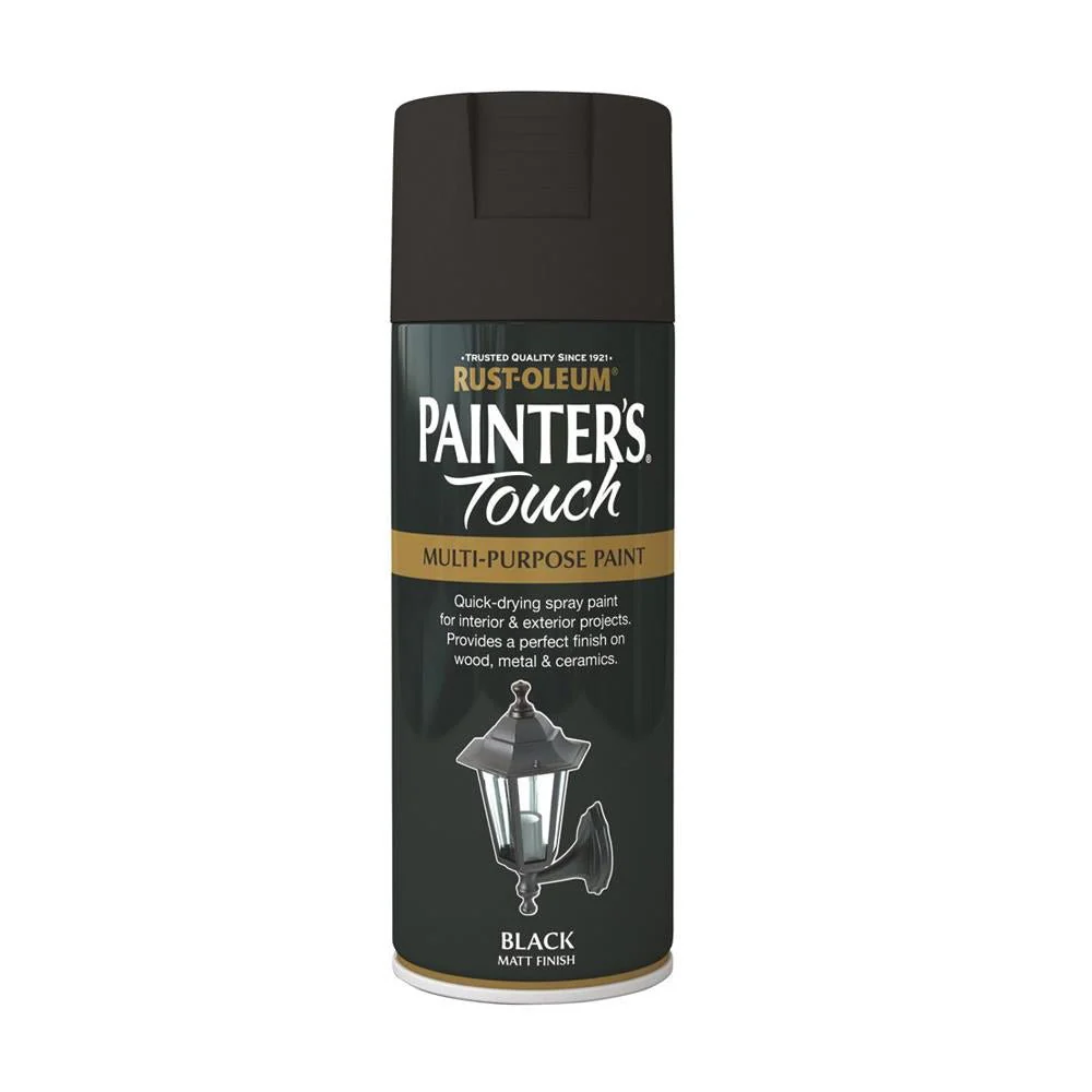 Rustoleum Painters Touch Multi-Purpose Spray Paint 400ml - Matt Black