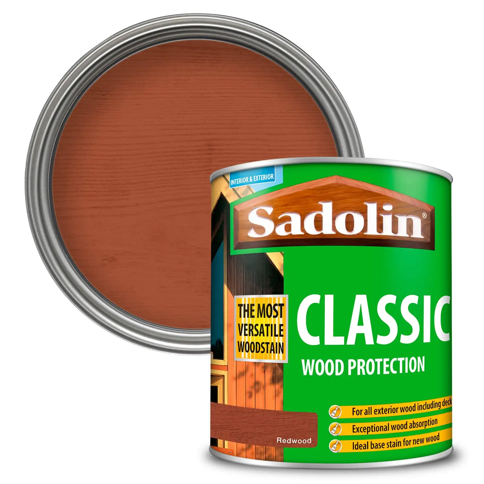 Sadolin Woodstain Classic Colours Woodstain - 1 Litre Redwood