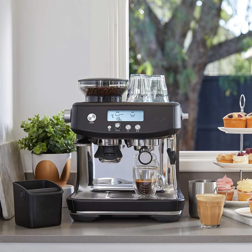 Sage The Barista Pro Espresso Coffee Machine - Black Truffle - Image 3