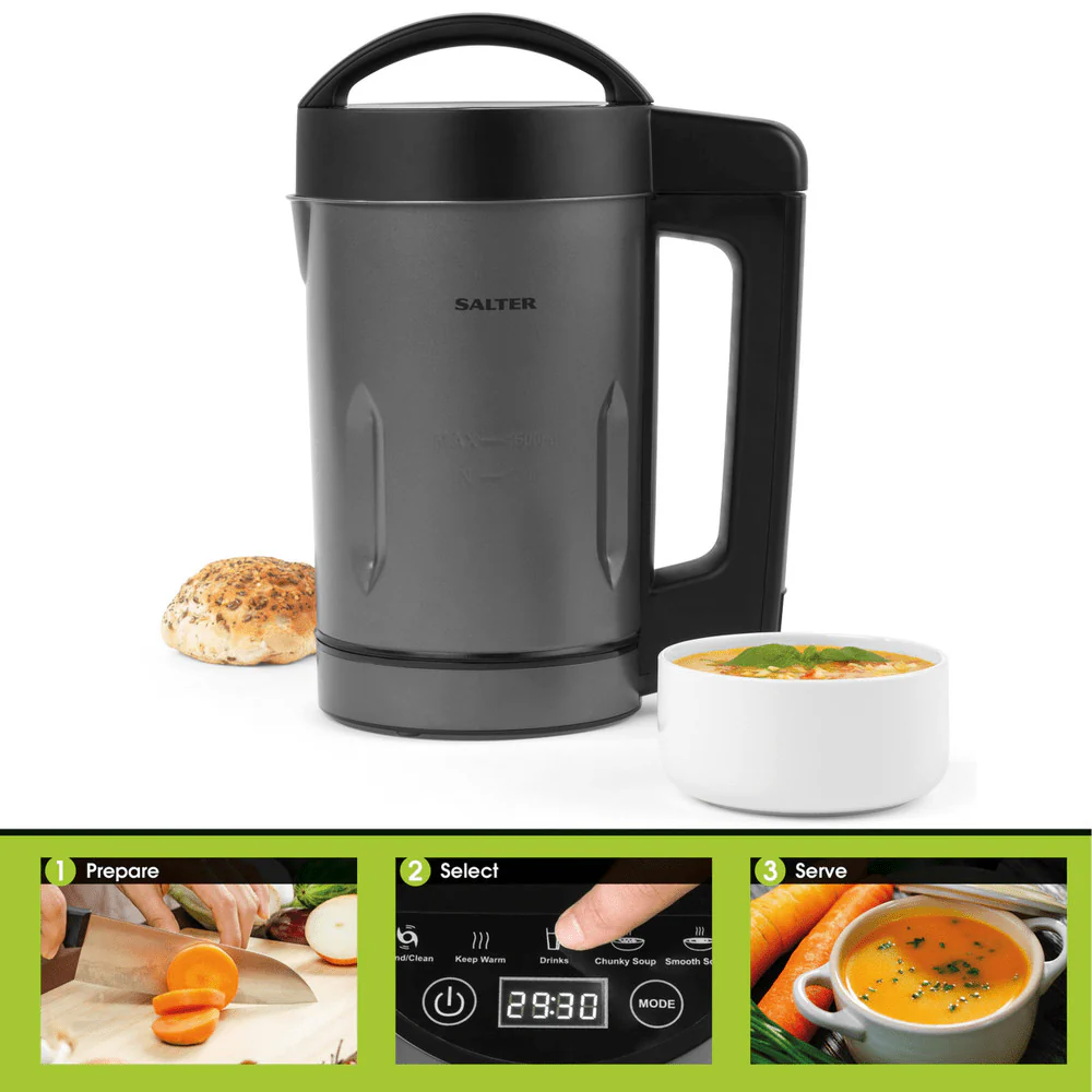 Salter 1.6L Digital Soup Maker - Gunmetal - Image 11