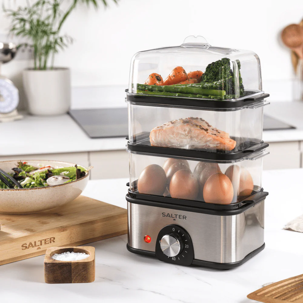 Salter 3-Tier 3L Food Steamer - Image 2