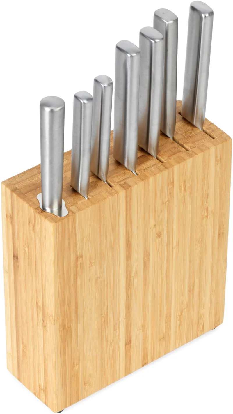 Salter 7 Pc Kitchen Knife Set with Bamboo Block - Image 7
