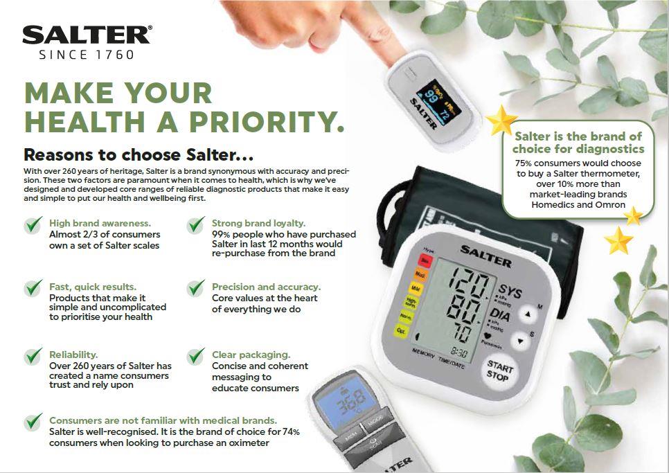 Salter BPA-9301-EU Bluetooth Automatic Arm Blood Pressure Monitor - Image 2