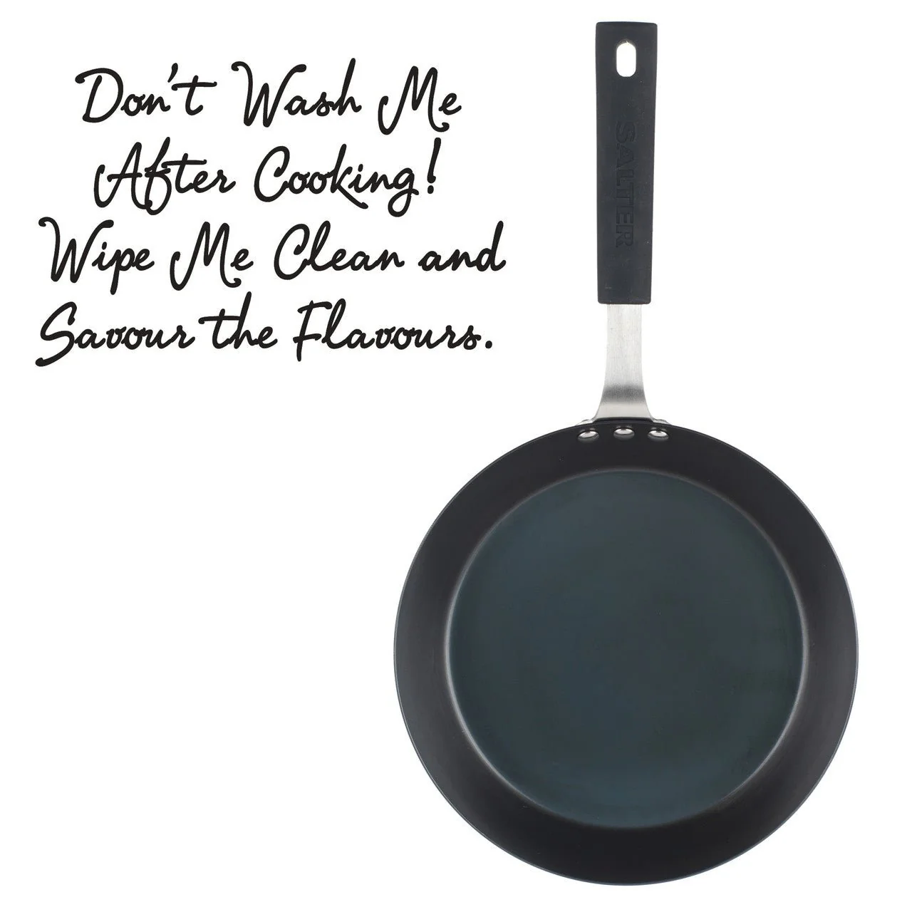 Salter Carbon Steel Pan for Life Frying Pan 24cm - Image 2