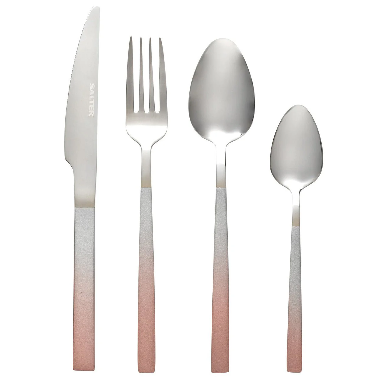 Salter Champagne Ombre 16pc Stainless Steel Cutlery Set