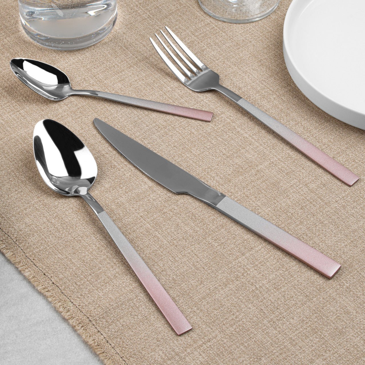 Salter Champagne Ombre 16pc Stainless Steel Cutlery Set - Image 4