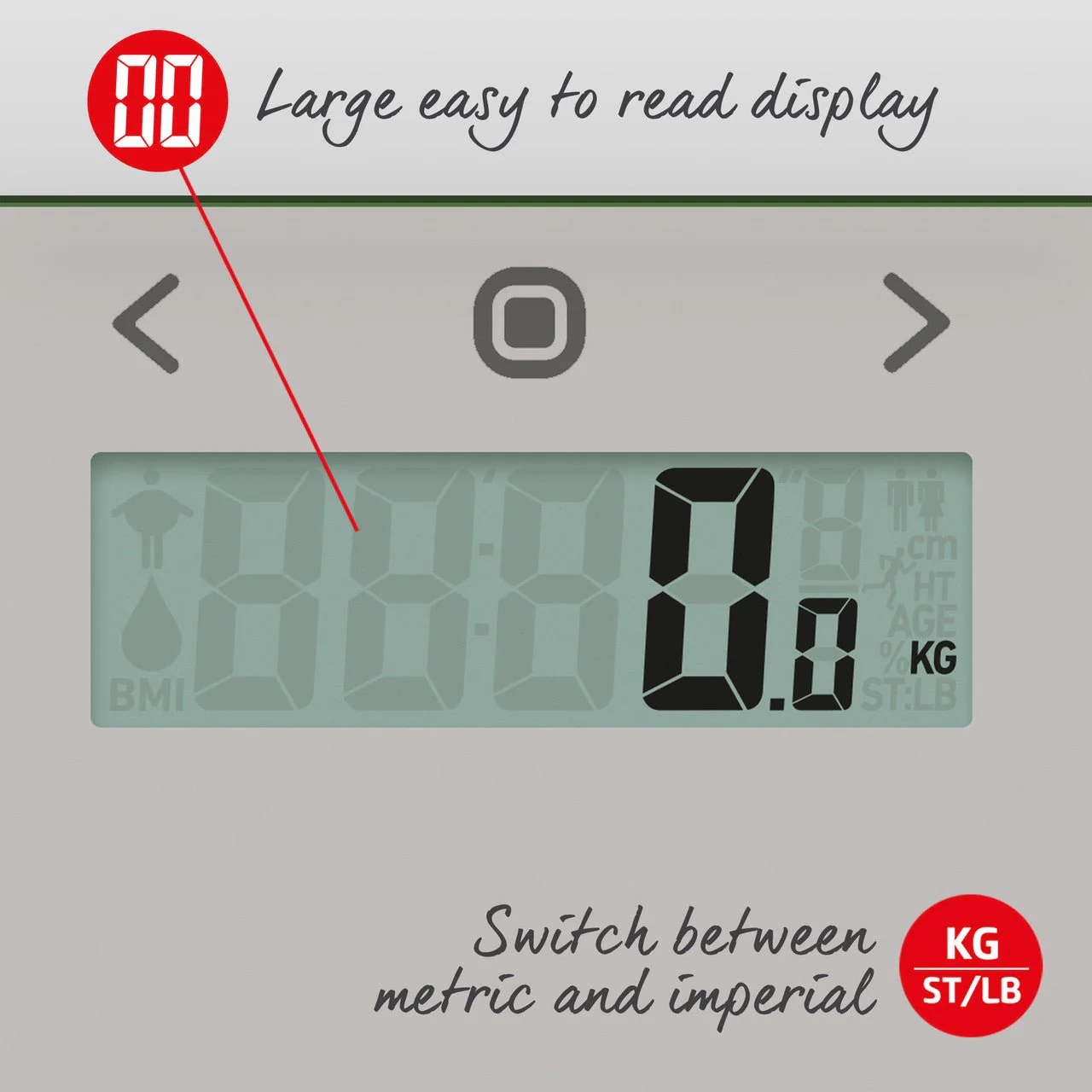 Salter Compact Glass Analyser Bathroom Scales - Image 3