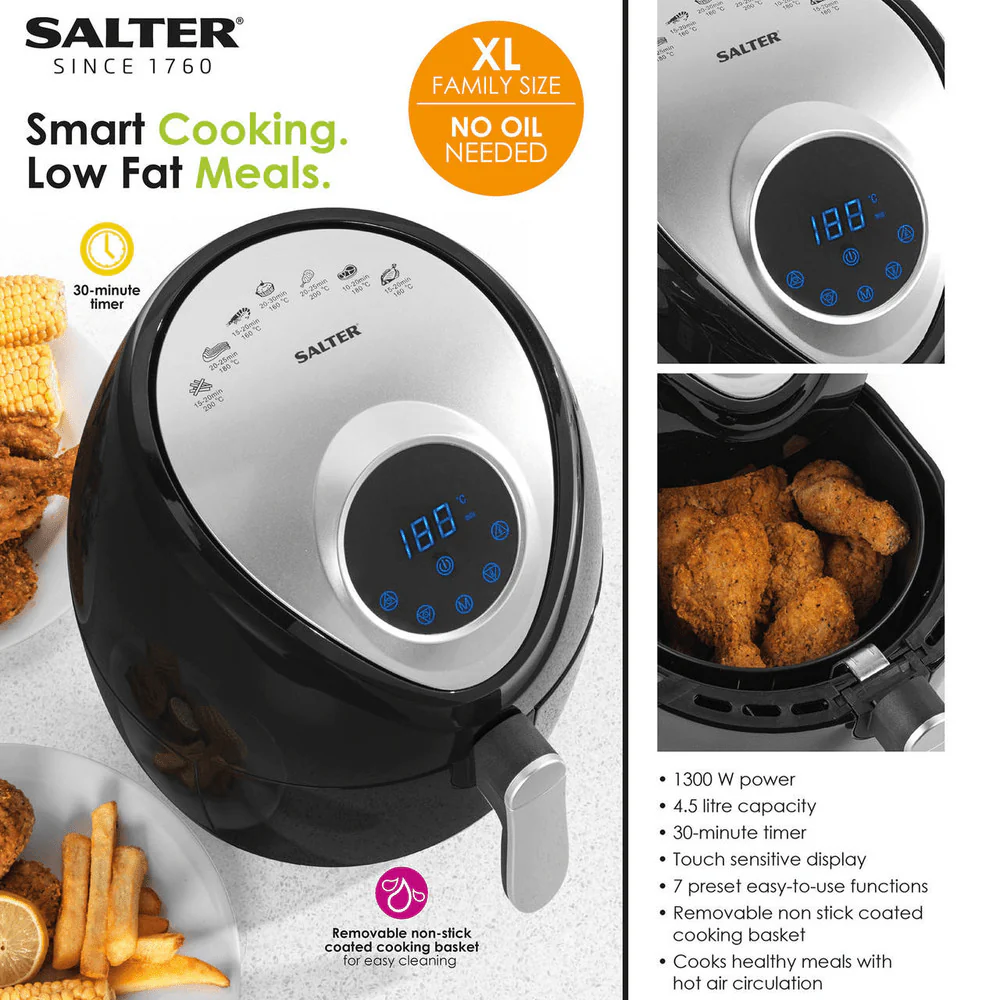 Salter Digital Hot Air Fryer - 4.5L - Image 5