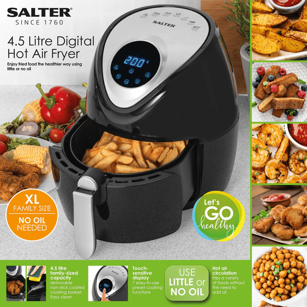 Salter Digital Hot Air Fryer - 4.5L - Image 6