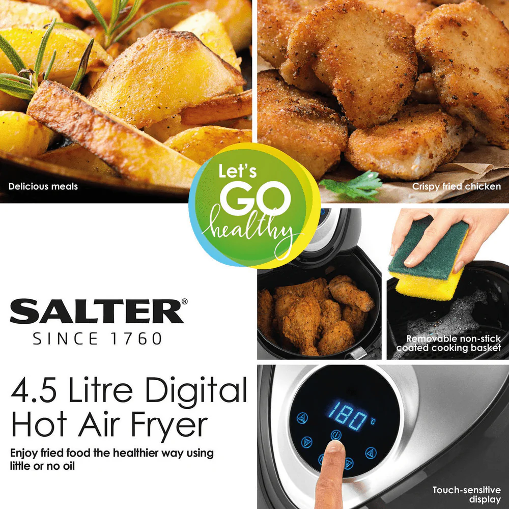 Salter Digital Hot Air Fryer - 4.5L - Image 7