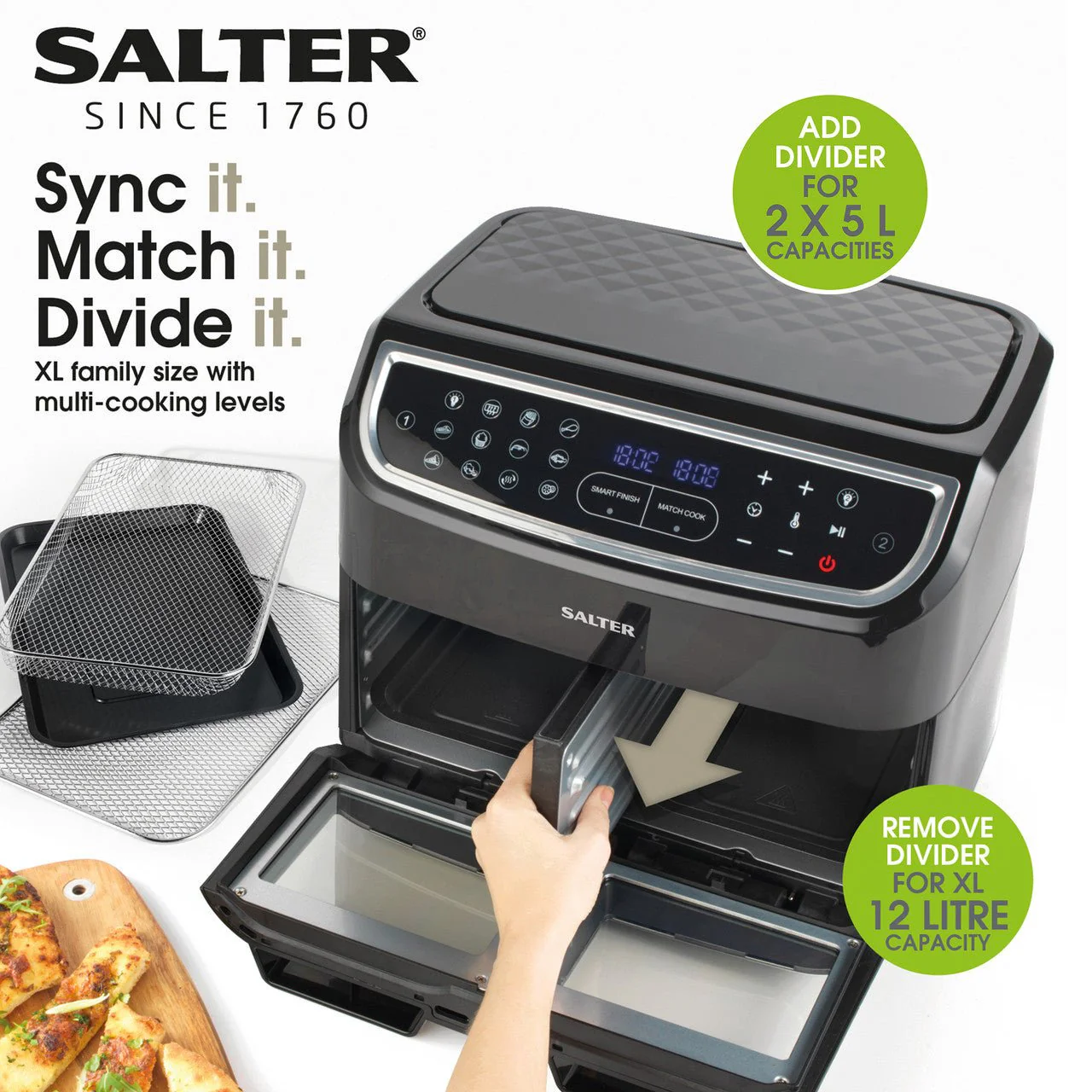 Salter Dual View Air Fryer Oven - 12L - Image 2