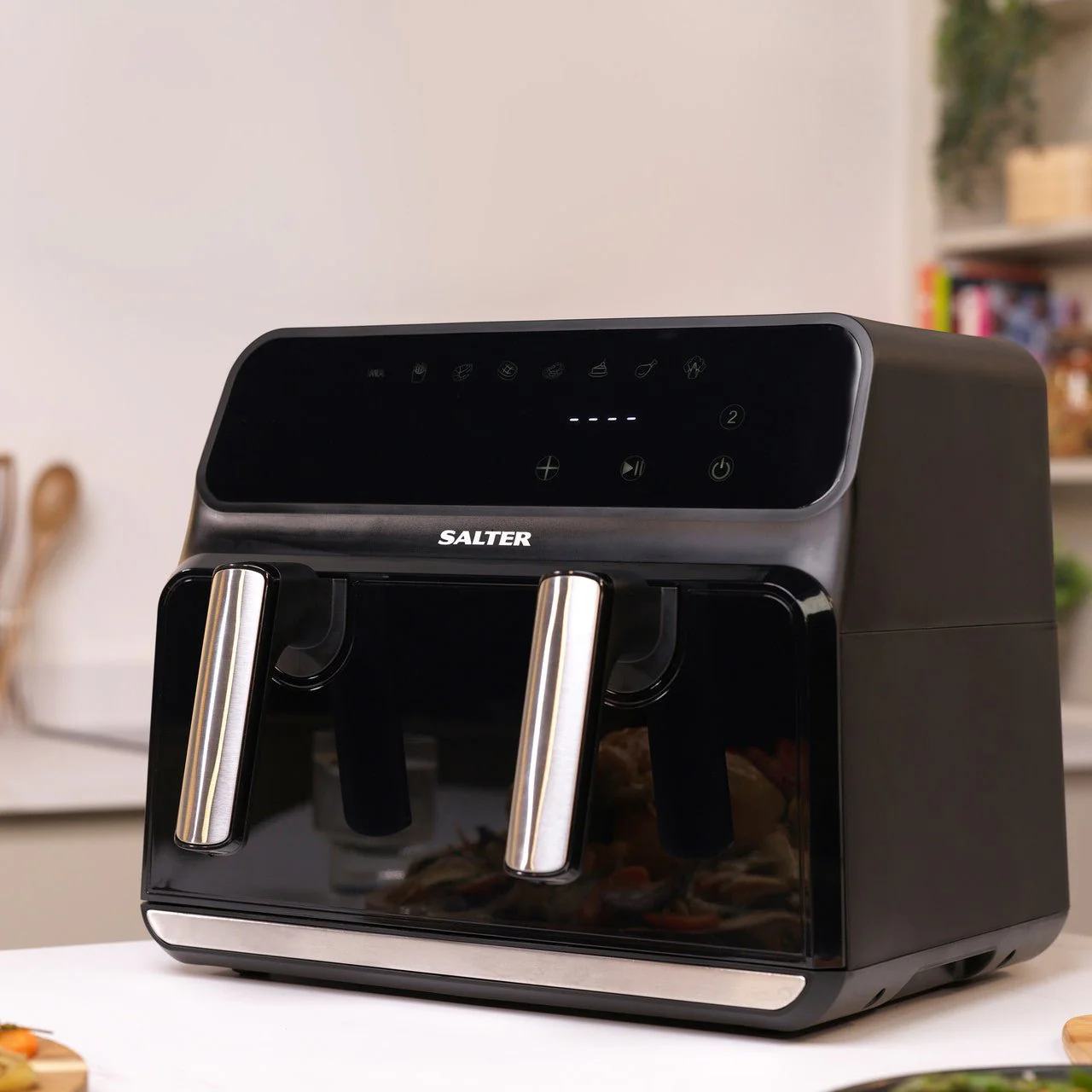 Salter Fuzion Dual Air Fryer - 8L - Image 7