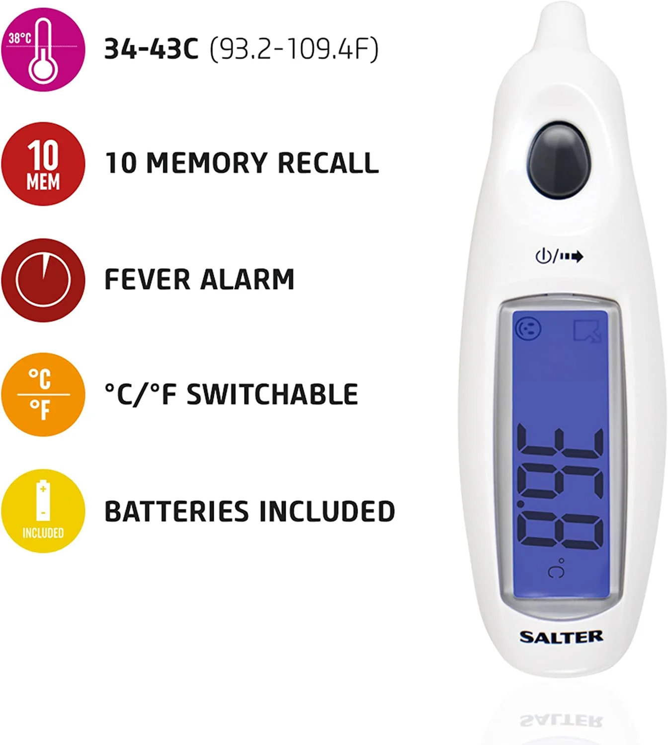 Salter Jumbo Display Ear Thermometer - Image 4