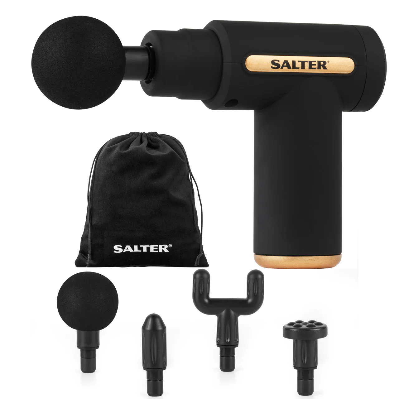 Salter Mini Electric Massage Gun - Black