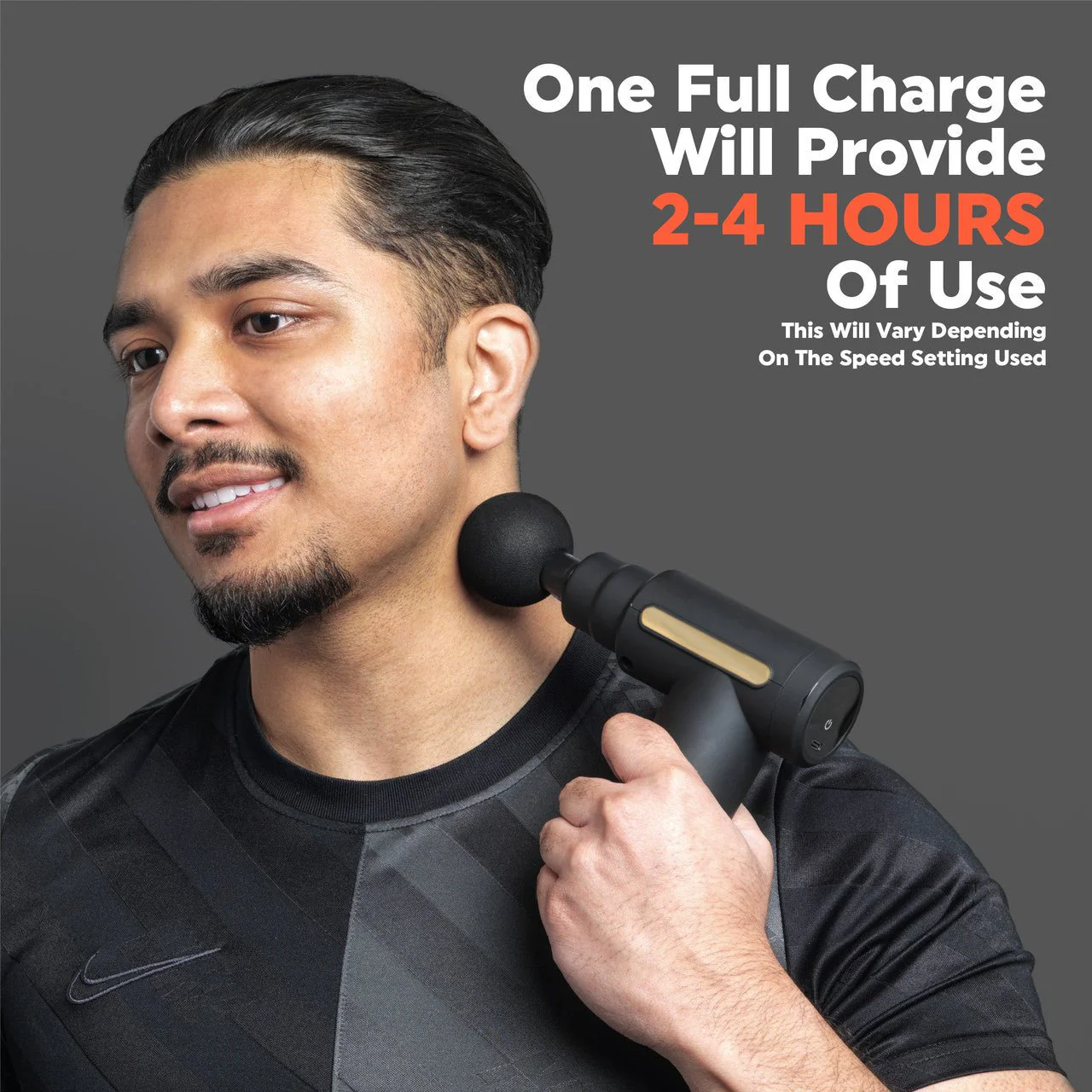 Salter Mini Electric Massage Gun - Black - Image 3