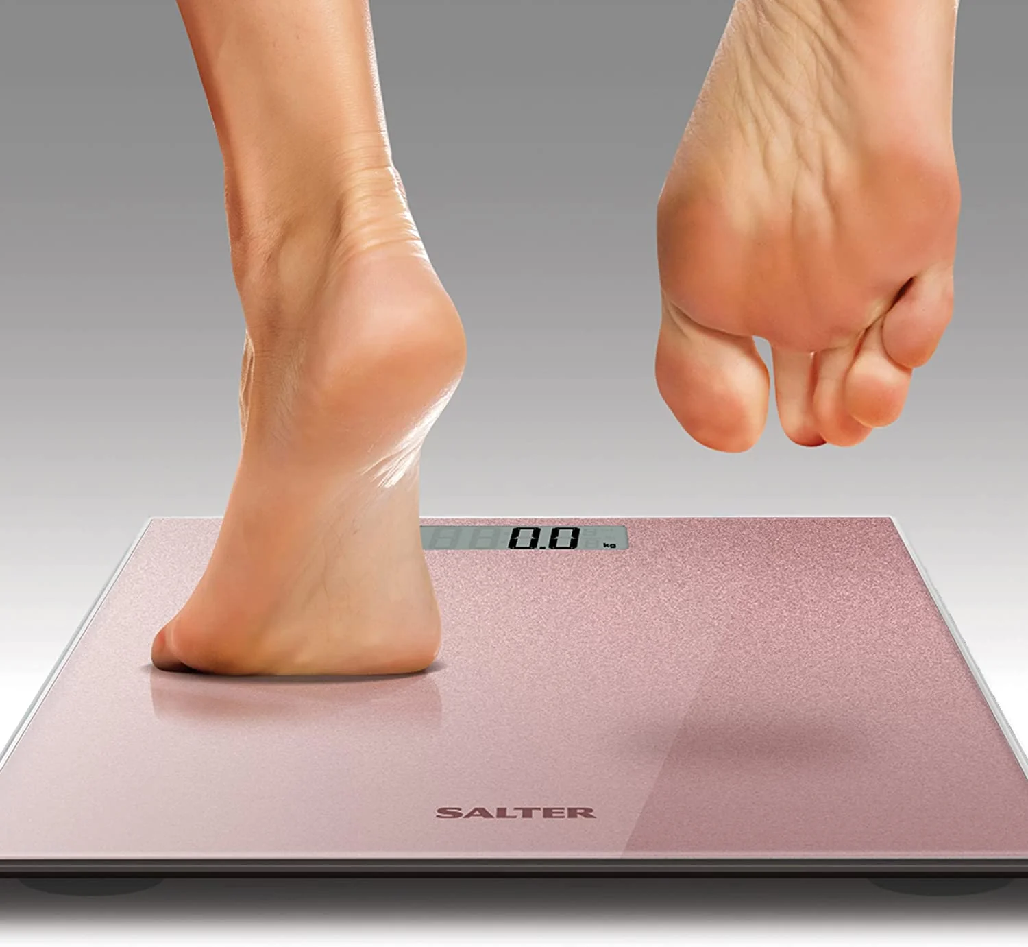 Salter Rose Gold Glitter Digital Bathroom Scale - Image 3