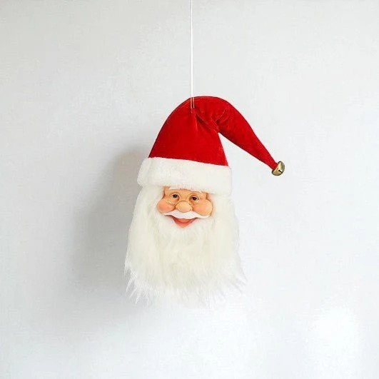 Santa Head Hanging Red 15 x 8 x 45cm