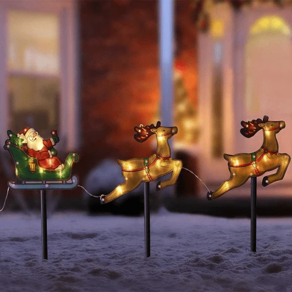SantaSleigh Stake Lights