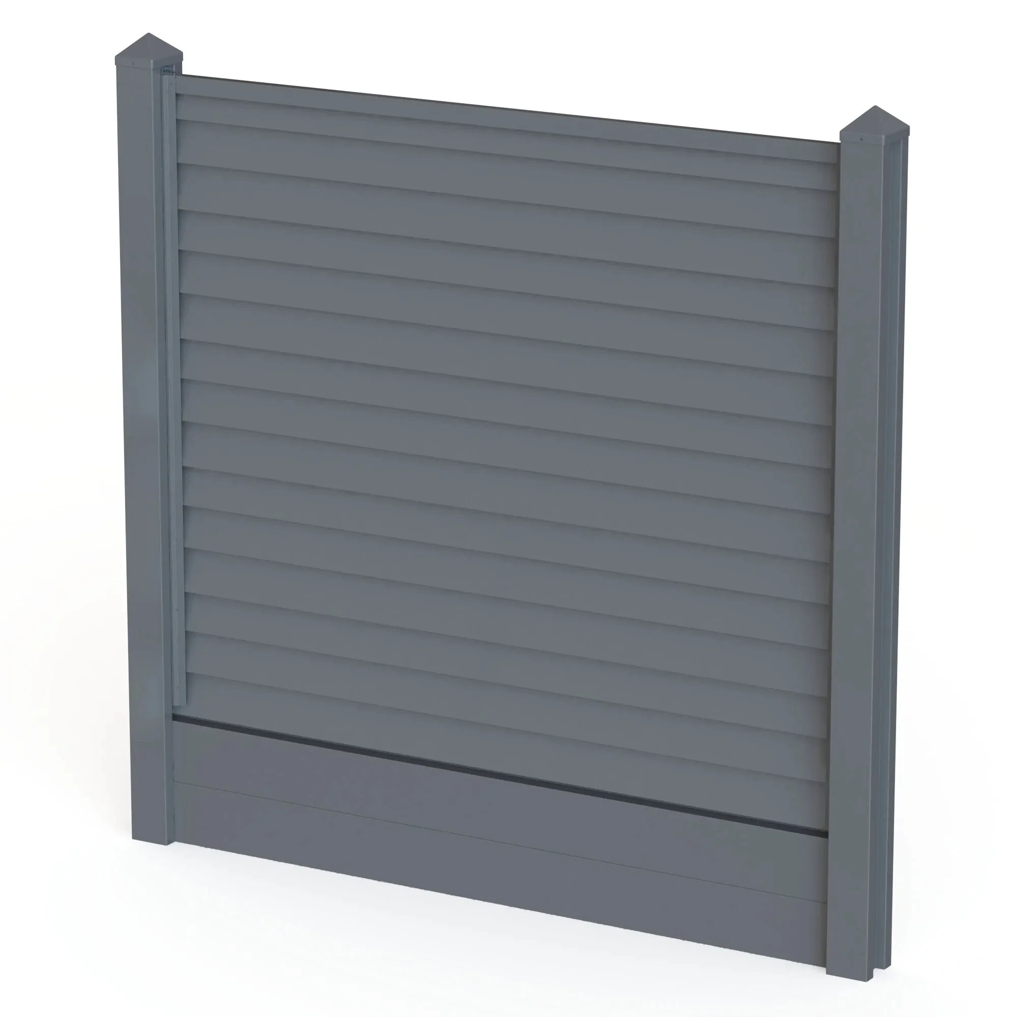 Satus Fence One-Piece Fence Post 2450mm Merlin Grey - Image 3