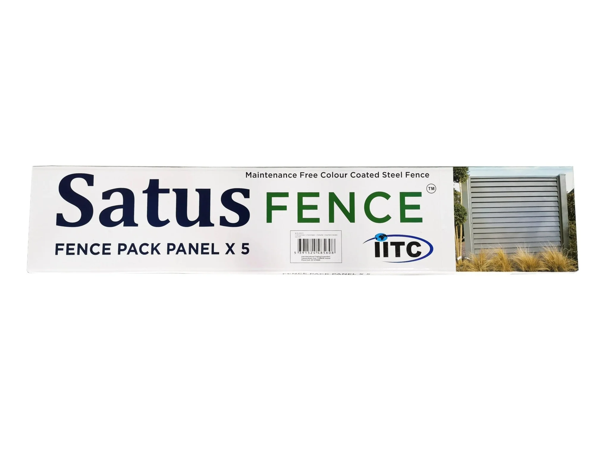 Satus Fence Standard Bullet Nose Fence Panel Pack 1800mm Merlin Grey - Image 2
